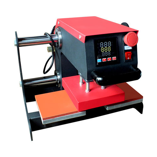Pneumatic press - BY-034A - Guangzhou Baiyin Electronics Co.,Ltd - heat transfer / double / hot