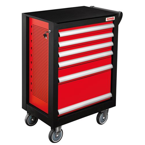 Storage cabinet - 9515 - MOB - on casters / 6-drawer / metal