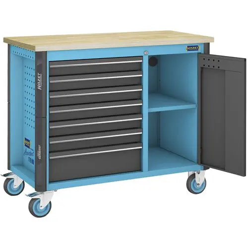 Wooden workbench - 179NW-7 - Hazet - with drawer / mobile