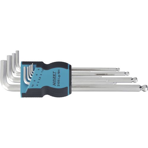 L Allen wrench - 2105LG/9H - Hazet - chrome