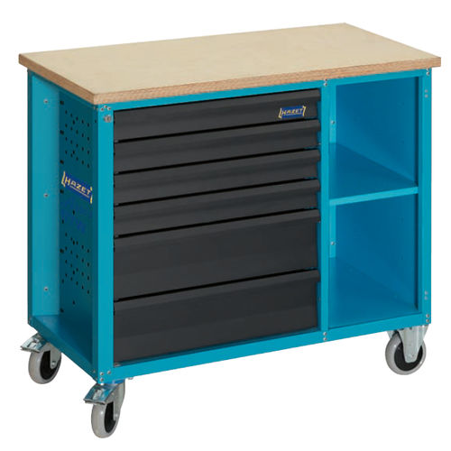 Wooden workbench - 177W-6  - Hazet - with drawer / mobile