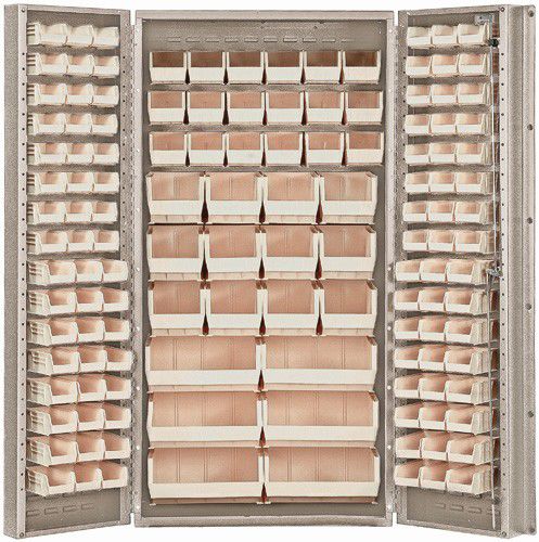 Storage cabinet - QSC-BG-36 - Quantum Storage systems - workshop / floor-mounted / double-door
