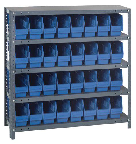 Workshop shelving - 1239-20x series - Quantum Storage systems - single-sided / light-duty / for boxes