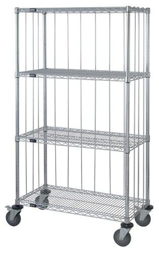 Storage cart - M1836C4xRE - Quantum Storage systems - metal / shelf / wire mesh platform