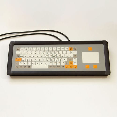 Panel-mount keyboard - KT-84-I-45 - k-tronic S.r.l. - membrane / with Fn key / with 3 mouse keys