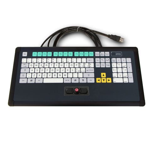 Panel-mount keyboard - KT-105-I-03 - k-tronic S.r.l. - membrane / with 2 mouse keys / 105-key