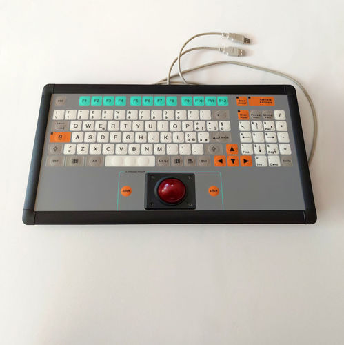 Panel-mount keyboard - KT-100-I-03 - k-tronic S.r.l. - membrane / with Fn key / with 2 mouse keys