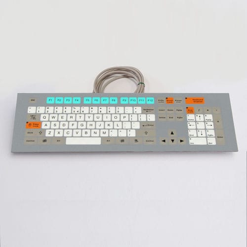 Rack-mount keyboard - KT-105-K-12 - k-tronic S.r.l. - membrane / 105-key / industrial