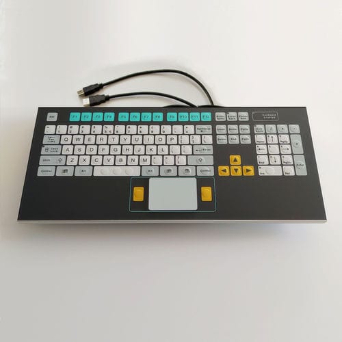 Panel-mount keyboard - KT-105-R-04 - k-tronic S.r.l. - membrane / with 2 mouse keys / 105-key