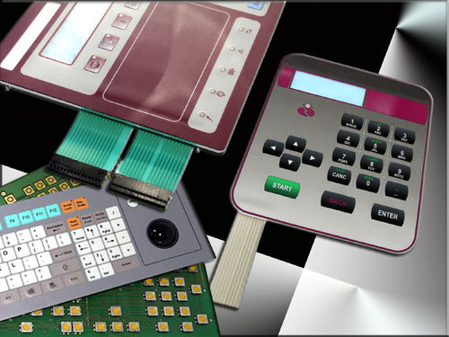 Panel-mount keyboard - k-tronic S.r.l. - membrane / QWERTY / stainless steel