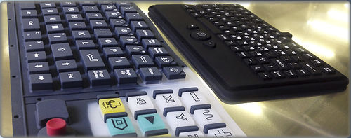 Silicone rubber keyboard - k-tronic S.r.l. - panel-mount / with mechanical keys / membrane