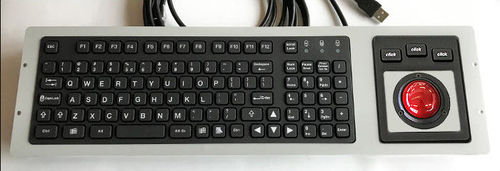 Panel-mount keyboard - KT-99-GSR-02 - k-tronic S.r.l. - with mechanical keys / 99-key / with trackball
