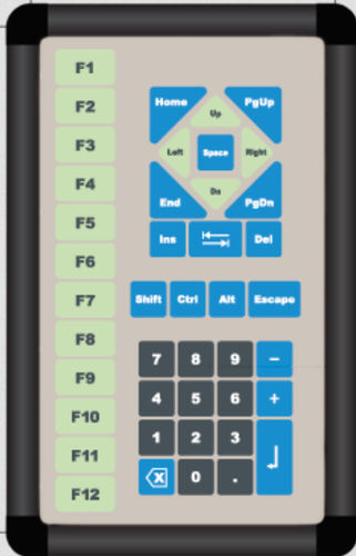 Panel-mount keyboard - KT-FUN-04 - k-tronic S.r.l. - membrane / 40-key / industrial