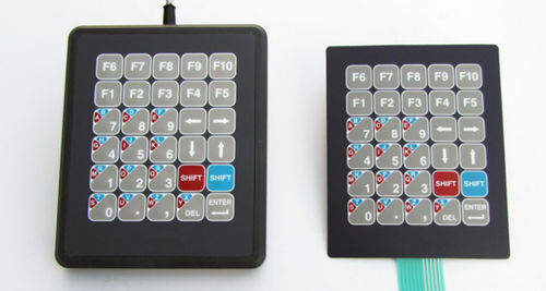 30-key keypad - KT-30-T-36 - k-tronic S.r.l. - panel-mount / membrane / metallic
