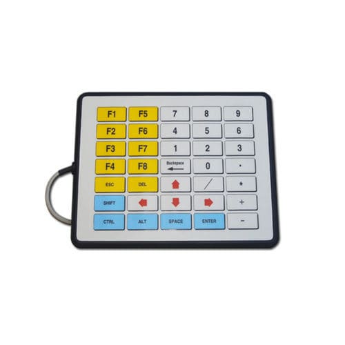 35-key keypad - KT-35-T-32 - k-tronic S.r.l. - benchtop / membrane / metallic