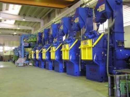 Belt shot blasting machine - AB SHOT TECNICS - for metal / continuous / automatic