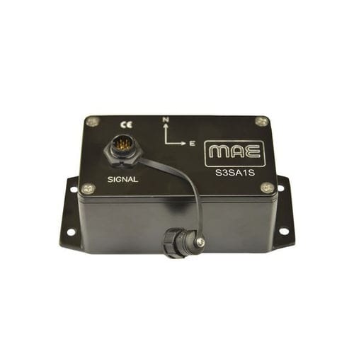 Triaxial acceleration sensor S3SA1S M.A.E. S.r.l. IP67 / for