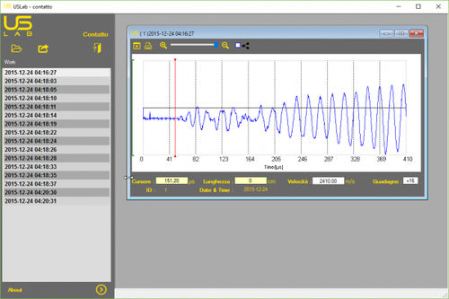 Visualization software - USLABCT - M.A.E. S.r.l. - reporting / for concrete structure