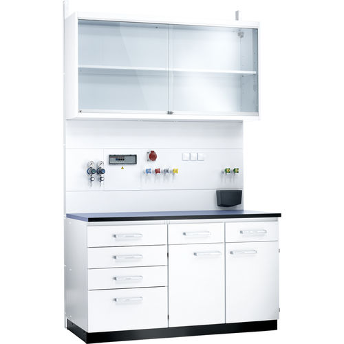 Storage cabinet - Köttermann GmbH - wall-mounted / with drawer / double-door