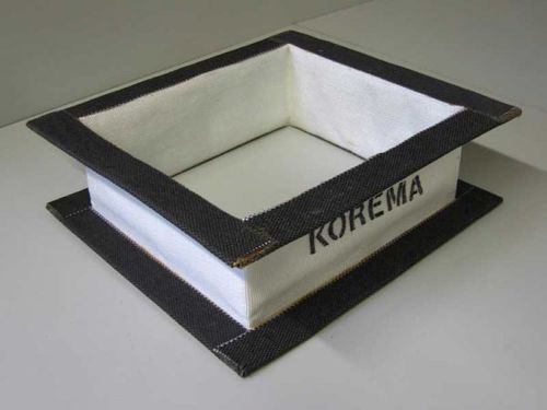 Fabric pipe expansion joint - KOREMA® GmbH & Co. KG - rectangular / flange / for industrial applications