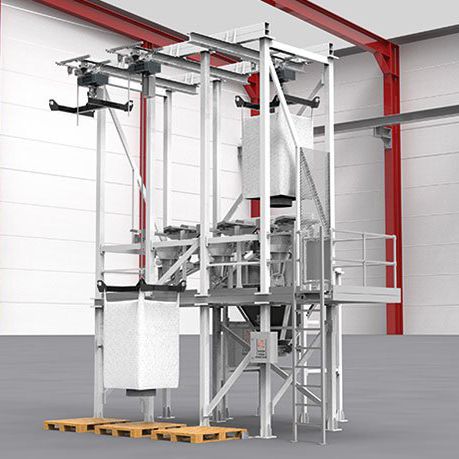 Big bag unloading unit - Weber Waagenbau und Wägeelektronik GmbH - for ...