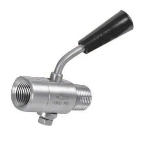 Pressure gauge valve - V126.02 - Metalurgica Zaes S.L. - lever / male-female / stainless steel