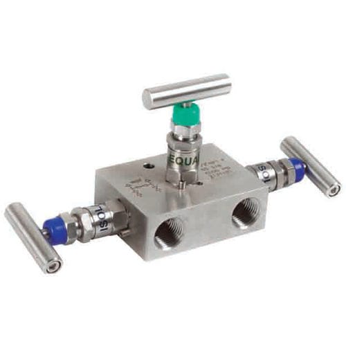 3-way manifold - V106 - Metalurgica Zaes S.L. - stainless steel / isolation / calibration