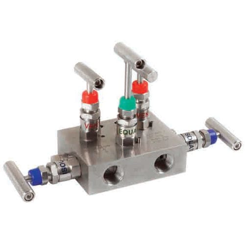 5-way manifold - V111 - Metalurgica Zaes S.L. - stainless steel / isolation / calibration