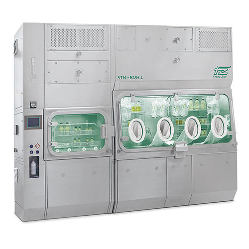 Sterility testing containment isolator - STI4, STI4c - Franz Ziel GmbH - floor-mounted / positive pressure / stainless steel