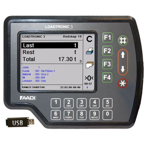 On-board weighing system - Loadtronic 3 - Aanderaa Data Instruments AS 