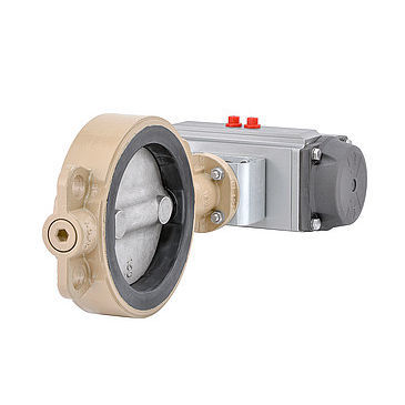 Butterfly valve - BR 11e - Pfeiffer Chemie-Armaturenbau GmbH - pneumatic / for control / double-flange