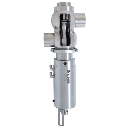 Mix-proof valve - N9 - Gebr. Rieger GmbH + Co. KG - disc / pneumatic / shut-off