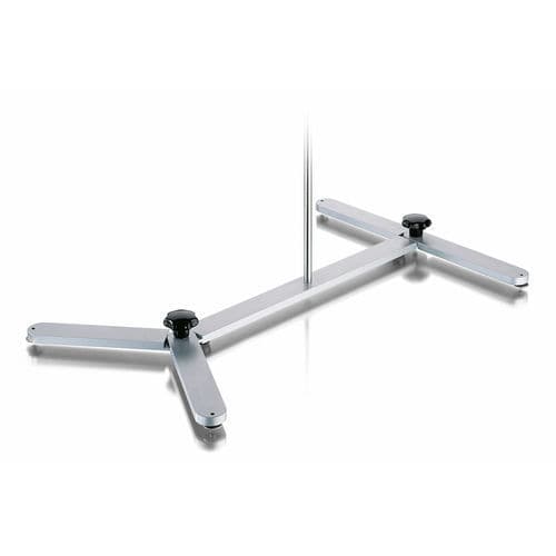 Powder-coated steel base plate - 2045 - Carl Friedrich Usbeck KG - threaded / anti-slip