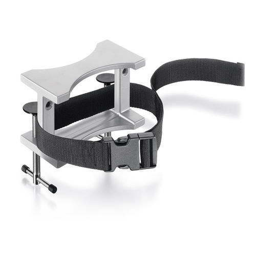 Bottle support clamp - 207 series - Carl Friedrich Usbeck KG - aluminium / strap