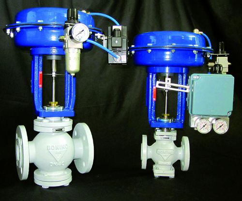Plug valve - M9 series  - Vapo Techniek B.V. - pneumatically-operated / for control / flange