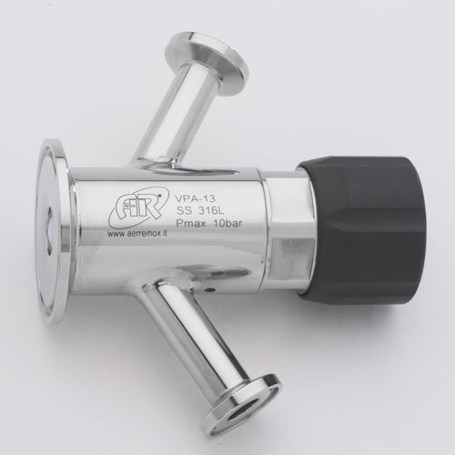 Sampling valve - VPA - AERRE INOX Srl - diaphragm / pneumatically-operated / for steam