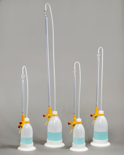 Automatic zero burette - H37918 series - Bel-Art Products - glass