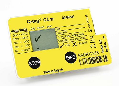 Temperature indicator - Q-tag® CLm - Berlinger & Co. AG - direct-reading