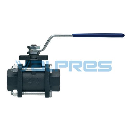 Ball valve - 714000 - BONOMI GMBH - lever / female-female / 3-piece