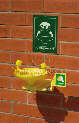Wall-mounted eyewash station - 2210 - Carlos Arboles S.A. - plastic / automatic