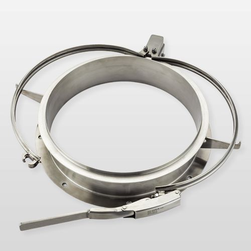 Latch type toggle clamp - Dust Free FIBC Transfer System - Ezi-Dock Systems Ltd. - stainless steel
