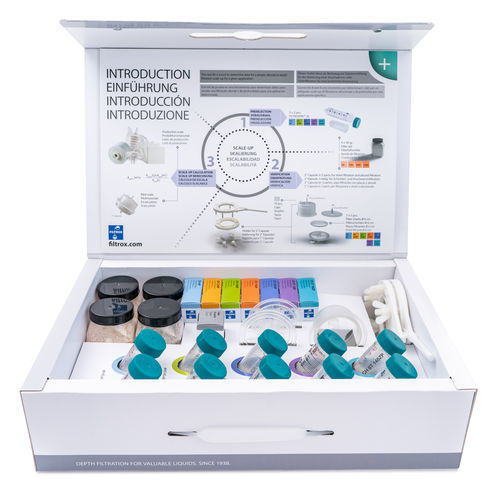Laboratory test kit Scaleup FILTROX AG apparent opening size
