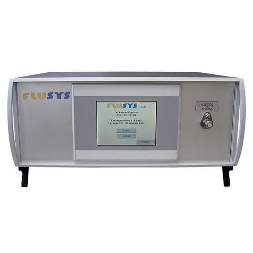 Leak testing device with programmable logic controller (PLC) - WALeck - FLUSYS GmbH - automatic