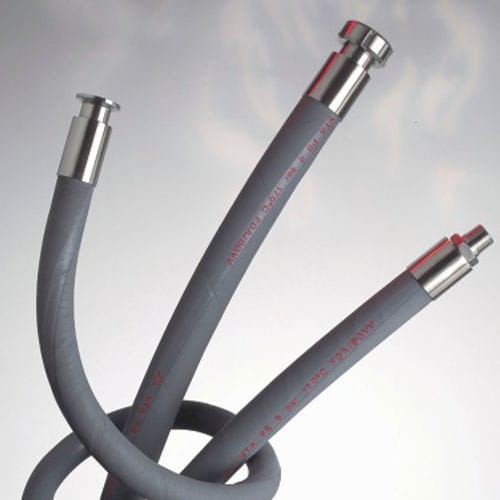 Foodstuff hose - VTA®  - GECITECH SAS - elastomer / steel / stainless steel
