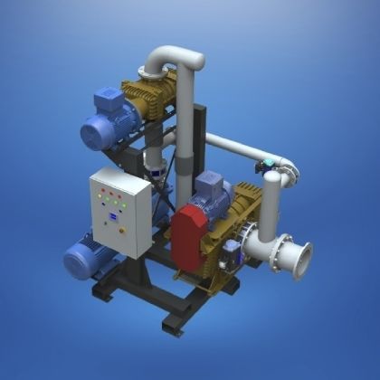 Air vacuum booster - Gücüm Pompa Makina Sanayi Tic. A.S. - two-stage