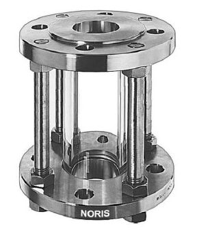 Borosilicate glass sight glass - Bauform 20 - NORIS Armaturen Burkenstein GmbH & Co. KG - steel / flange