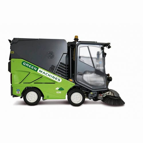 Vehicle-mount sweeper - 636 (GM6)  - CMAR - electric / outdoor / leaf