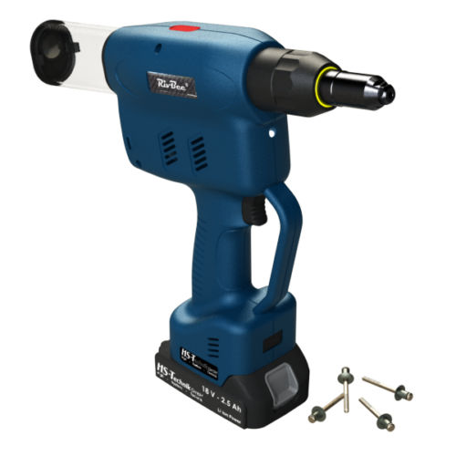 Battery-powered setting tool - RivBee PF series - HS-Technik GmbH - for blind rivet nuts