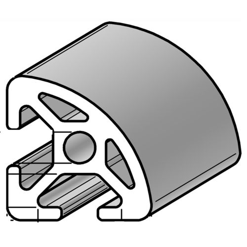 Aluminum profile - PRO5.R2090 - Alváris Profile Systems GmbH - round / triangular / industrial