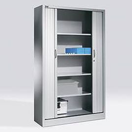 Office cabinet - Otto Kind GmbH & Co. KG - floor-mounted / tambour door / shelf